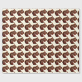 Papier Cadeau Écureuil rouge (Plat)