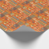 Papier Cadeau Écureuils de jardin : Scène animal lunaire (Coin)