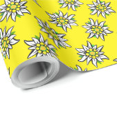 Papier Cadeau Edelweiss pur (Coin rond)