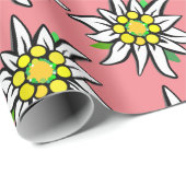 Papier Cadeau Edelweiss pur (Coin rond)