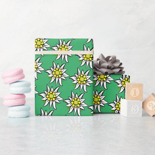 Papier Cadeau Edelweiss pure (Baby Shower)