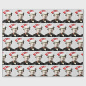 Papier Cadeau Edgar Allan Poe Santa Hat Fun Auteur Poète Art (Plat)