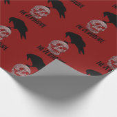 Papier Cadeau Edgar Allan Poe The Raven Skull Gothique (Coin)