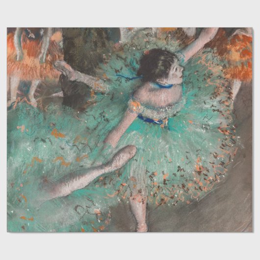 Papier Cadeau Edgar Degas - Swaying Dancer / Danseuse en vert (Plat)