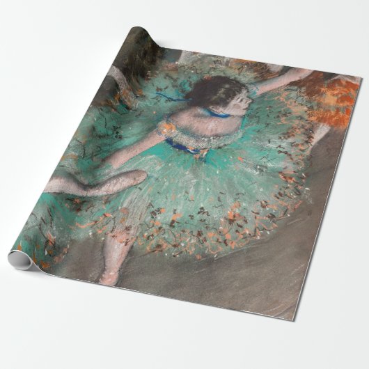 Papier Cadeau Edgar Degas - Swaying Dancer / Danseuse en vert (Déroulé)
