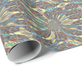 Papier Cadeau Edgy African Urban Pop Art Conception optique Abst (Coin rond)