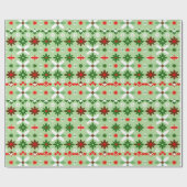 Papier Cadeau Édition 4 de Noël de Fair Isle scandinave (Plat)