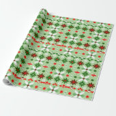 Papier Cadeau Édition 4 de Noël de Fair Isle scandinave (Déroulé)