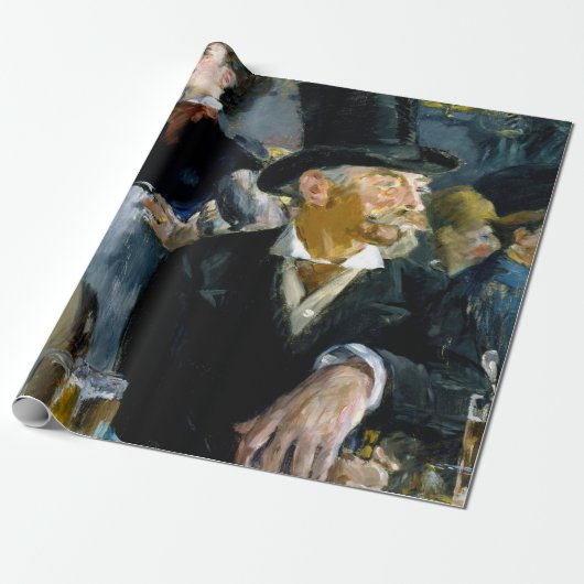 Papier Cadeau Edouard Manet - Au Café (Déroulé)
