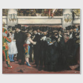 Papier Cadeau Edouard Manet - Bal masqué à l'Opéra (Plat)