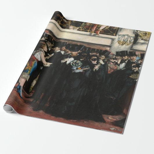 Papier Cadeau Edouard Manet - Bal masqué à l'Opéra (Déroulé)