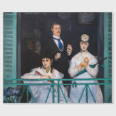 Papier Cadeau Edouard Manet - Balcon / Le Balcon (Plat)