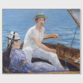 Papier Cadeau Edouard Manet - En bateau (Plat)
