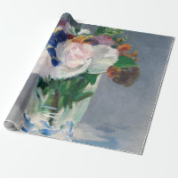 Edouard Manet - Fleurs dans un Vase de Cristal