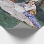 Papier Cadeau Edouard Manet - La famille Monet dans son jardin (Coin)