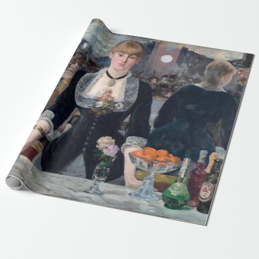 Papier Cadeau Edouard Manet - Un bar aux Folies-Bergere (Déroulé)