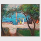 Papier Cadeau Edvard Munch - Danse sur la plage (Plat)