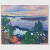 Papier Cadeau Edvard Munch - Fumée de train (Plat)