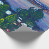 Papier Cadeau Edvard Munch - Fumée de train (Coin)