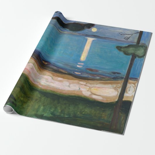 Papier Cadeau Edvard Munch - Lune (Déroulé)