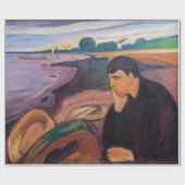 Papier Cadeau Edvard Munch - Melancholy 1894 (Plat)