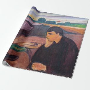 Papier Cadeau Edvard Munch - Melancholy 1894