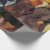 Papier Cadeau Edvard Munch - Quatre filles à Asgardstrand (Coin)