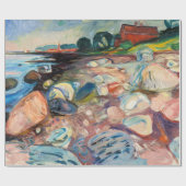 Papier Cadeau Edvard Munch - Rive avec Maison Rouge (Plat)