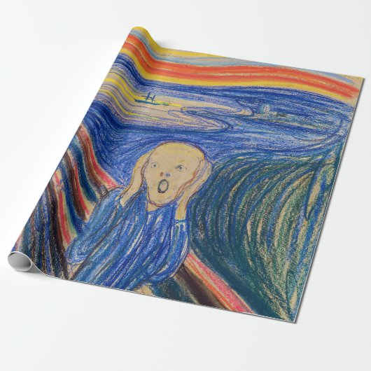 Papier Cadeau Edvard Munch - The Scream 1895 (Déroulé)