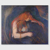 Papier Cadeau Edvard Munch - Vampire / Amour et douleur (Plat)