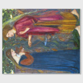 Papier Cadeau Edward Burne-Jones l'annonce (Plat)