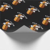 Papier Cadeau Eek-clair Funny Eclair Pun Dark BG (Coin)