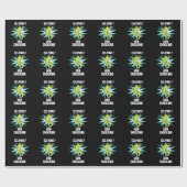 Papier Cadeau Eel Puns Comment Choquant Funny Animal Pun Dark BG (Plat)