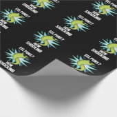 Papier Cadeau Eel Puns Comment Choquant Funny Animal Pun Dark BG (Coin)