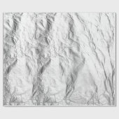 Papier Cadeau Effet de l'huile d'argent concassée Aluminium scin (Plat)