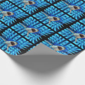Papier Cadeau effet de texte requin typographie (Coin)