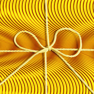 Papier Cadeau Effet Or fondu Moiré Stripes - Trippy Abstrait