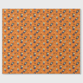 Papier Cadeau Éffrayant Chic Halloween Coussin - Festive (Plat)