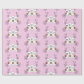 Papier Cadeau Éffrayant Cute Kawaii Dessin Sur Le Fantôme D'Hall (Plat)