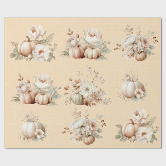 Papier Cadeau Éffrayant Cute Premier Anniversaire Halloween Wrap (Plat)