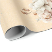 Papier Cadeau Éffrayant Cute Premier Anniversaire Halloween Wrap (Coin rond)