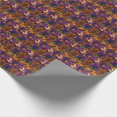 Papier Cadeau Éffrayant Irish Red Setter Citrouille de sorcière  (Coin)