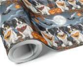 Papier Cadeau Éffrayant japonais Halloween Chin (Coin rond)