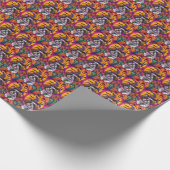 Papier Cadeau Éffrayant Malti Tzu Chien Halloween Sorcière Et Ci (Coin)