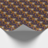 Papier Cadeau Éffrayant Pekingese Chien Halloween sorcière et Ci (Coin)