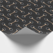 Papier Cadeau Eggbutt Snaffle Bits équestre (grande échelle) (Coin)