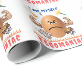 Papier Cadeau Eggomaniac - L'Oeuf Badass ! | Joyeuse fête de Pâq (Coin rond)