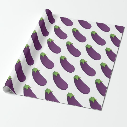 Papier Cadeau Eggplant personnalisable (Déroulé)
