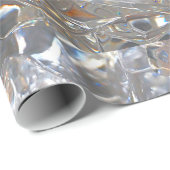 Papier Cadeau Egleesia Elegant Chic Holiday (Coin rond)