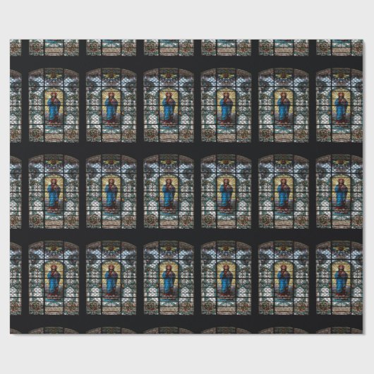 Papier Cadeau Église de Mariahilf Vienne Autriche (Plat)